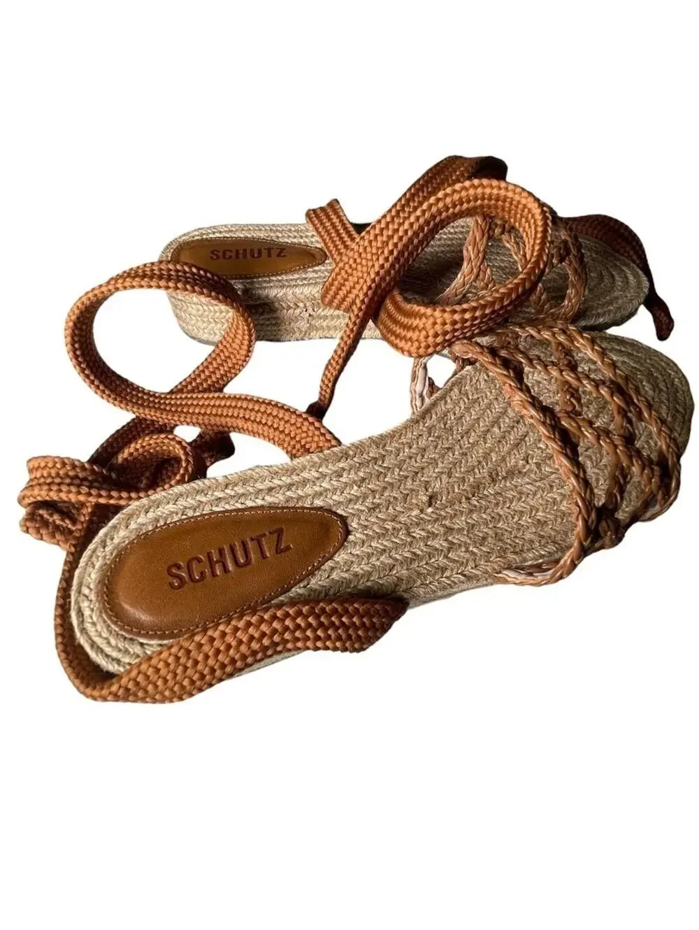 NWT Schutz Byana Platform Espadrille Sandals Sz 9.5B